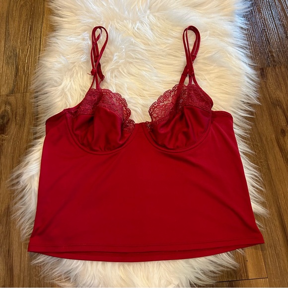 Y2K Victoria’s Secret Red camisole tank top size large - Picture 1 of 6